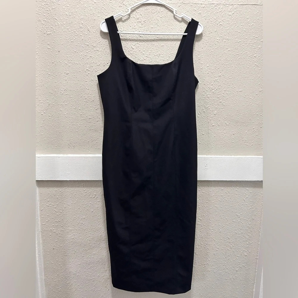 House of Harlow 1960 Black MIDI Sheath Dress (Small Flaw) M